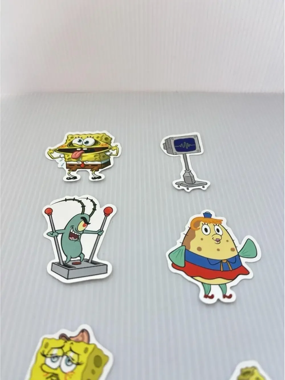 SpongeBob SquarePants 6pc Vinyl Stickers Lot Cartoon Water Bottle Laptop Decals